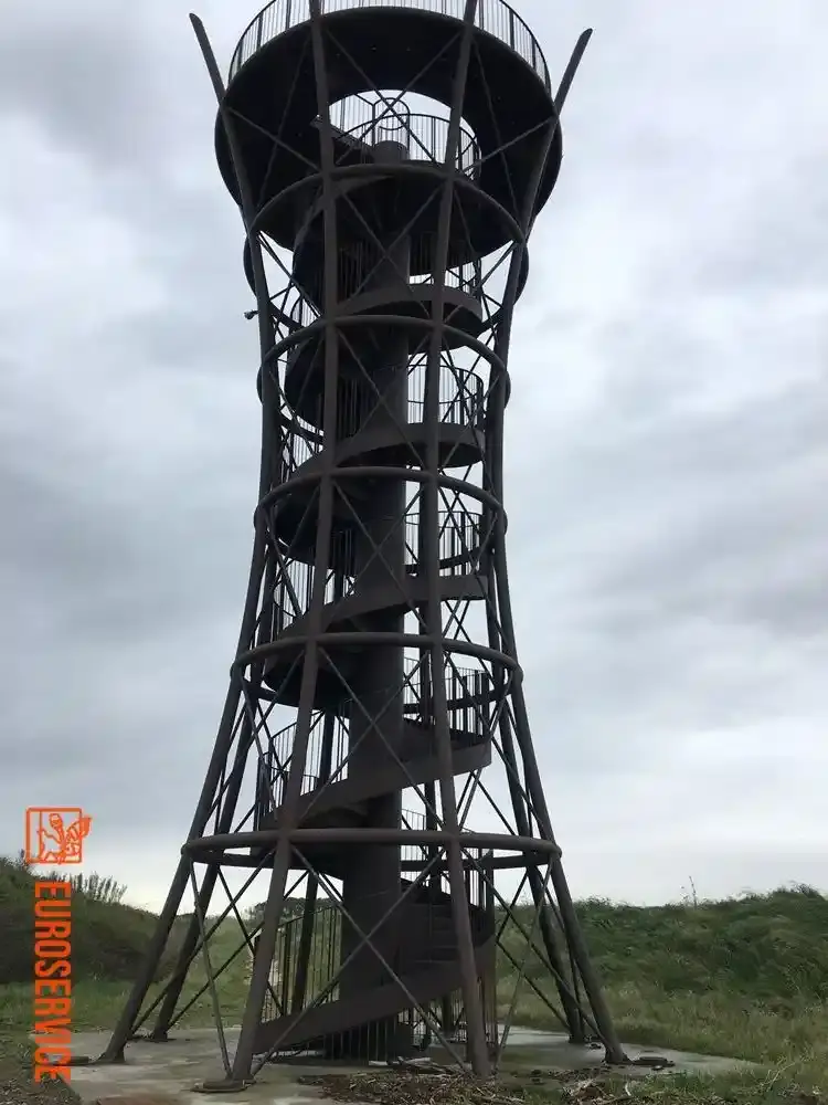 Manutenzione della torre osservatorio alla foce dell'Adige – fase di cantiere 6