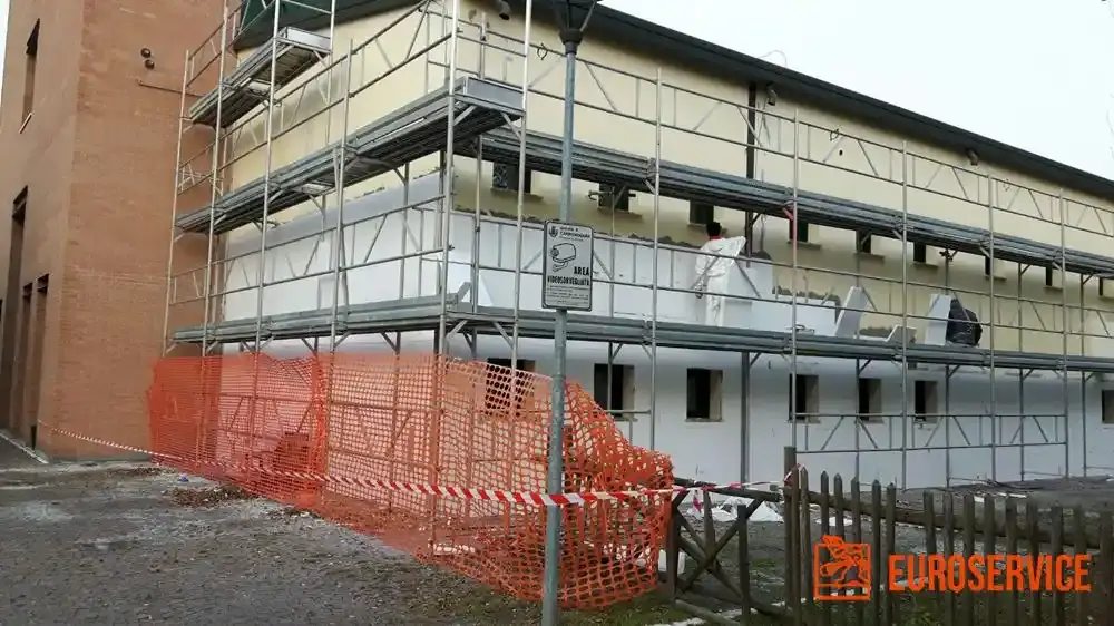 Risanamento delle facciate del palazzetto Prozzolo – fase di cantiere 3