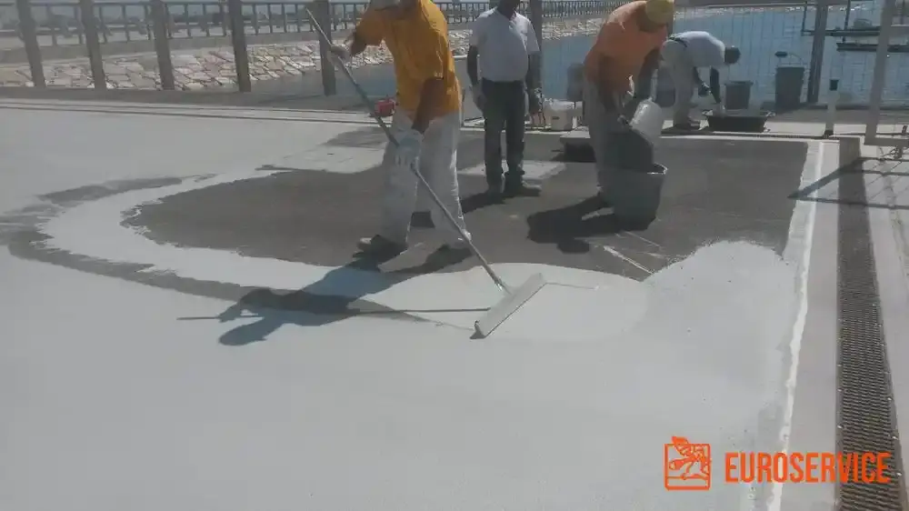 Verniciatura del piazzale della conca di Malamocco – fase di cantiere 4