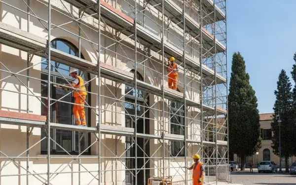 Risanamento facciate palazzetto Prozzolo