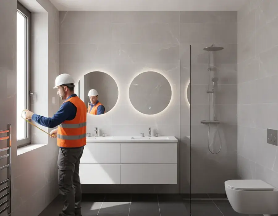 Bagno ristrutturato su misura