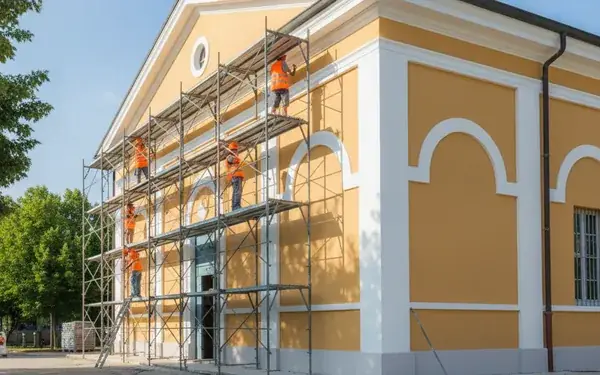 Risanamento facciate palazzetto Prozzolo